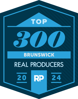 Top 300 Brunswick Real Producers in 2024 award logo